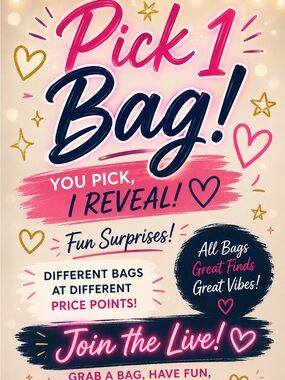 Pick 1 Bag from the Wall